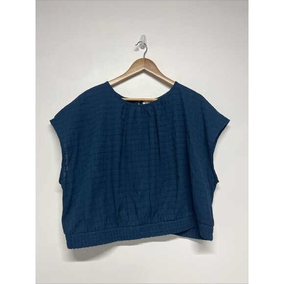 Future Collective Jenny K. Lopez Short‎ Sleeve Top Deep Teal Size 2X - Picture 1 of 3